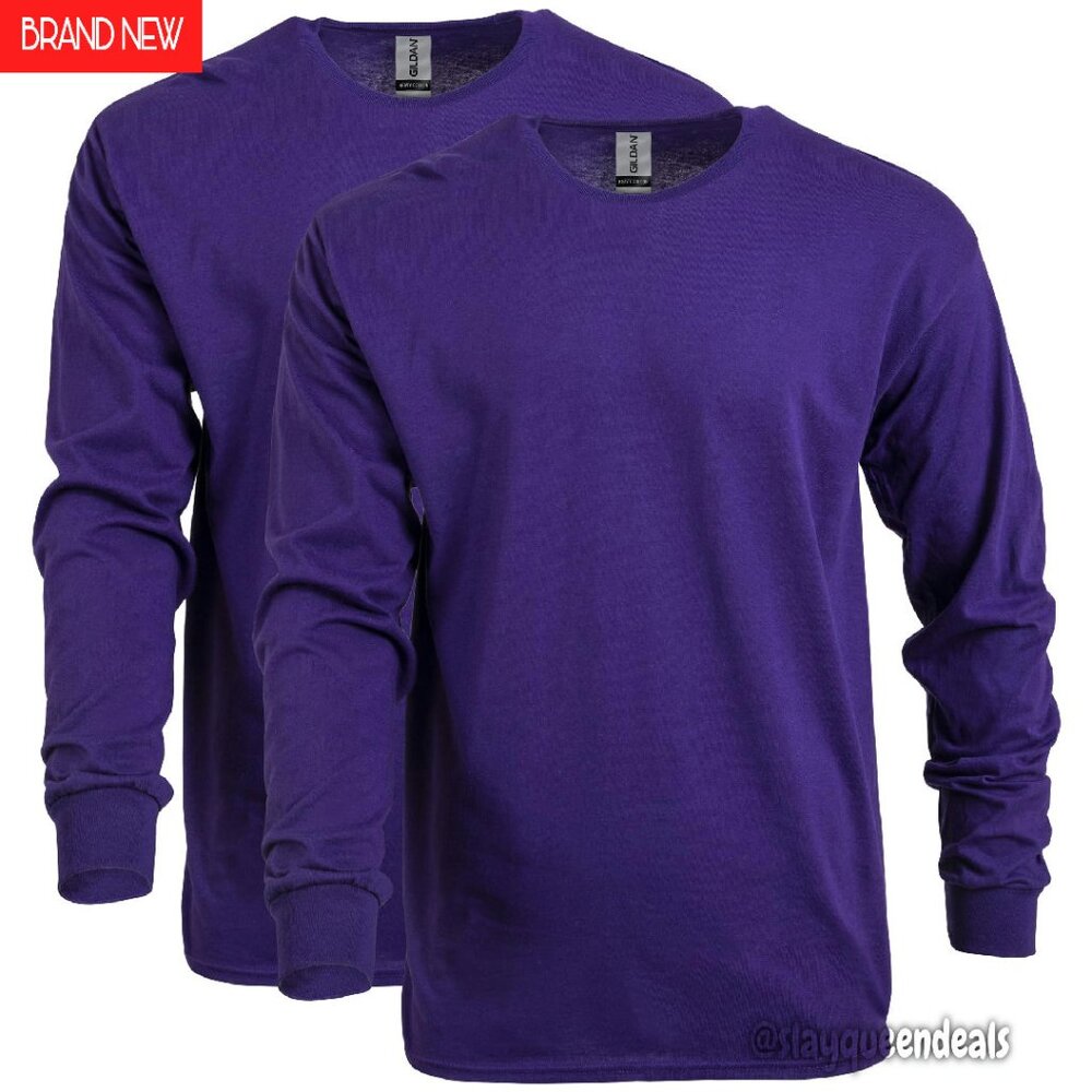 Heavy Cotton Long Sleeve T-Shirt 2-Pack Classic Fit Year-Round